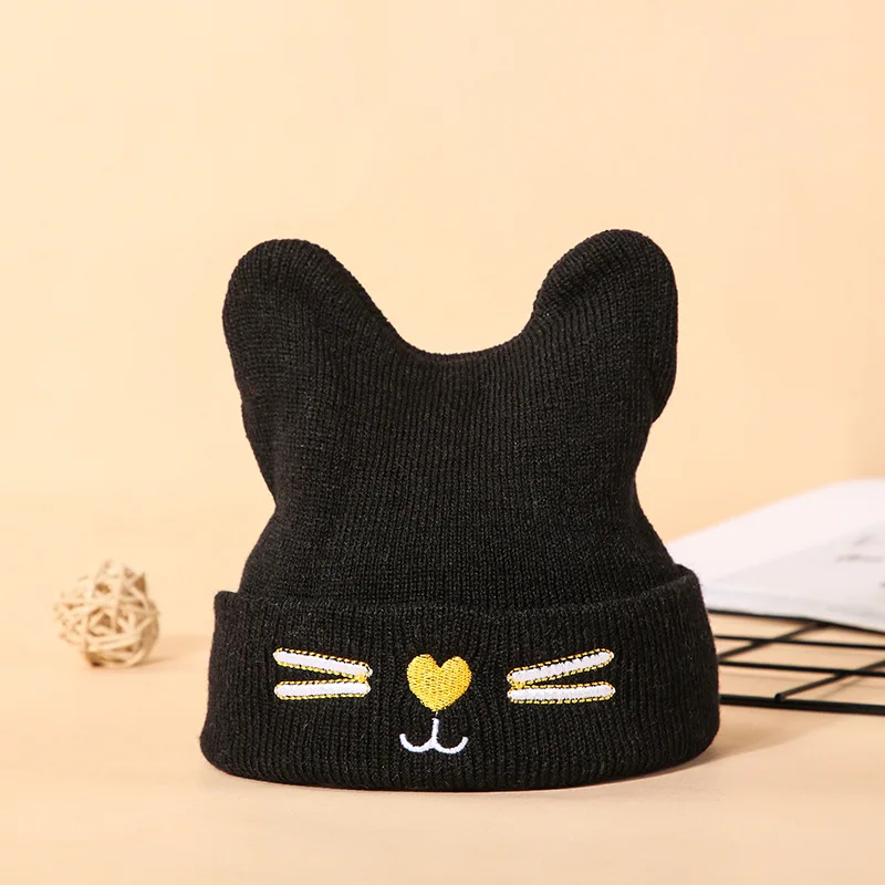 2021 New Cute Baby Hats Cartoon Warm Thermal Knitted Caps Autumn Winter Soft Hat for Boys Girls Infants Kids Dropshipping | Детская
