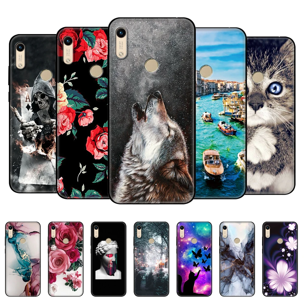 

For Huawei y6 2019 Case Soft Silicon Phone Cover For Huawei Y 6 pro Prime 2019 MRD-LX1 MRD-LX1F Y6pro Y6Prime black tpu case