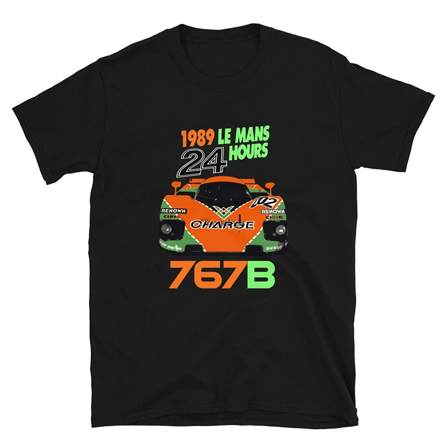 Футболка унисекс с коротким рукавом для Mazda 767B IMSA GTP 1989|Мужские футболки| |