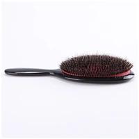1pc oval boar bristle nylon hair comb mini anti static hair scalp massage comb hairbrush salon hair brush styling tool