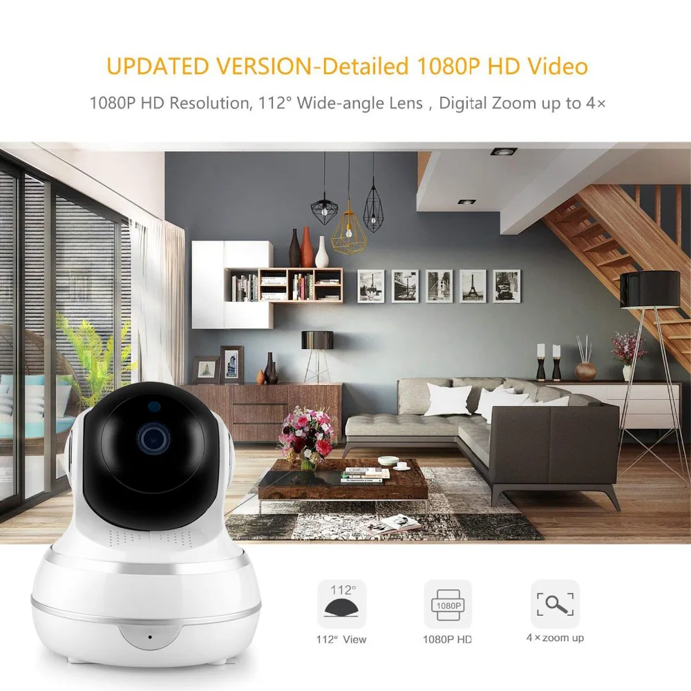 INQMEGA веб камера беспроводная 1080P видео Умный дом Wifi камера|Камеры