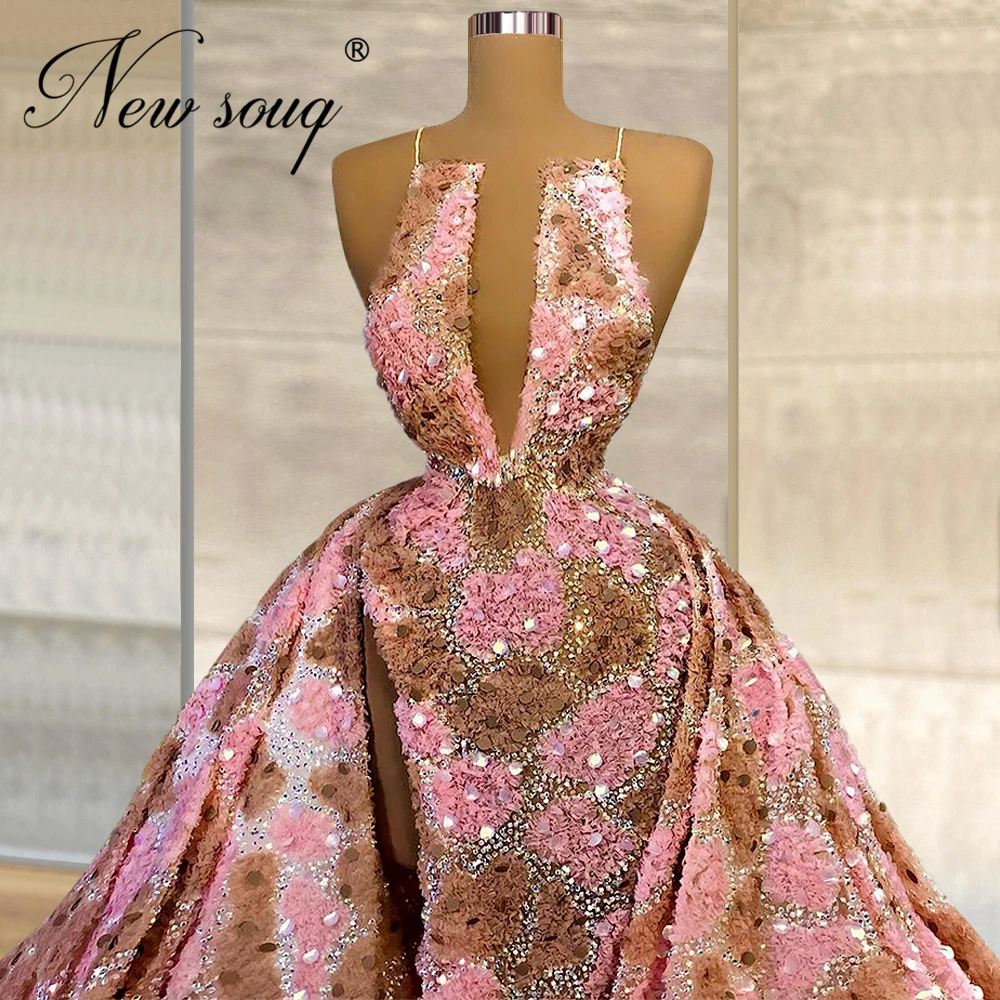 Gorgeous 9 Design Beaded Party Dress Women Evening Dresses Robes Dubai Handmade Celebrity Dress 2021 Arabic Abaya Prom Gowns
