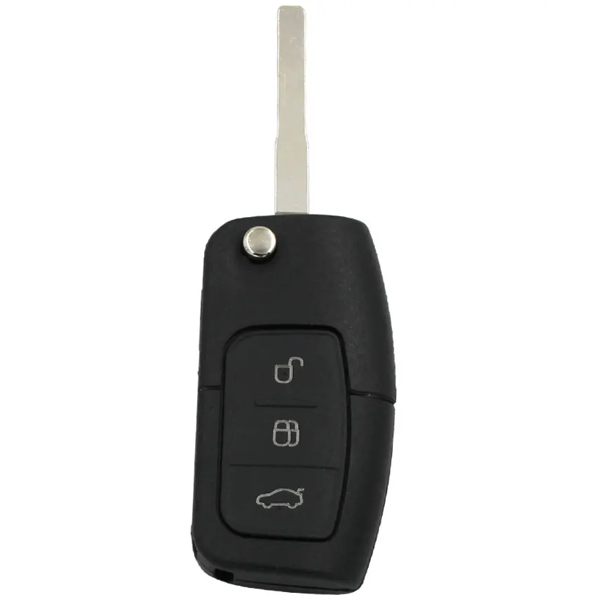 Флип 3 кнопки 433 Мгц дистанционный брелок с uncut HU101 для Ford Focus Mondeo Fiesta Galaxy C max S 4D60/4D63