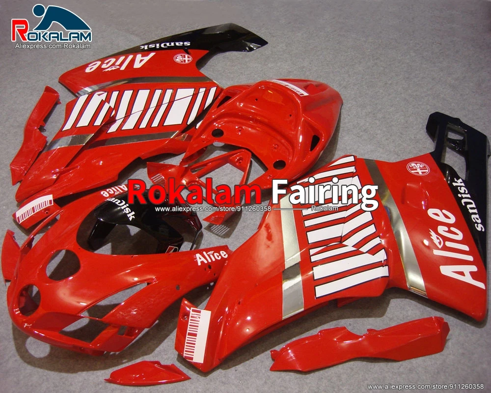 

Кузов для Ducati 999, 749, 2003, 2004, 999/749, 03, 04, красный, черный, комплект обтекателей для мотоцикла из АБС (литьё под давлением)