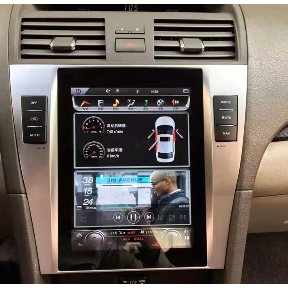 ZJCGO автомобильный мультимедийный плеер стерео GPS Радио Навигация навигация Android