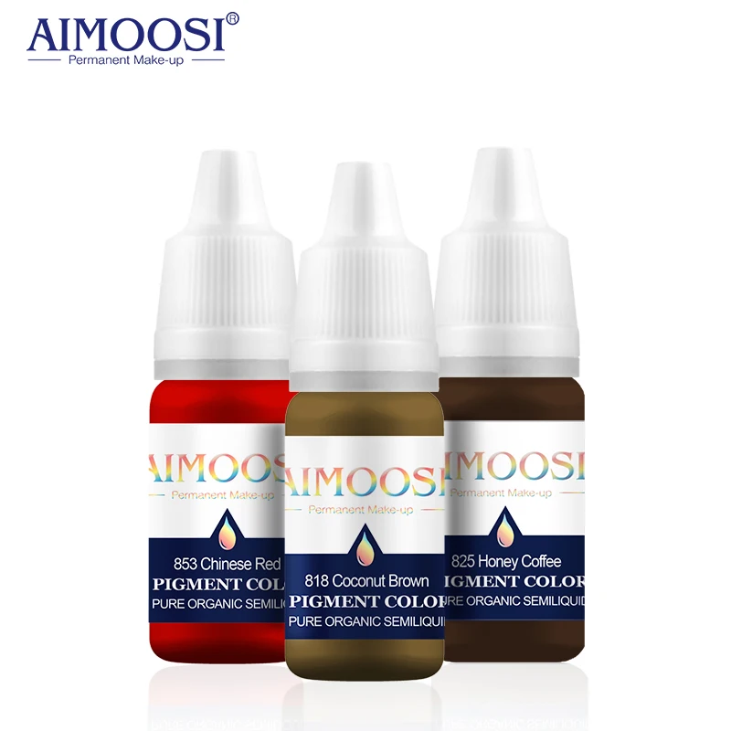 Бесплатная доставка 32 бутылки тату микро Перманентный макияж Пигмент для бровей