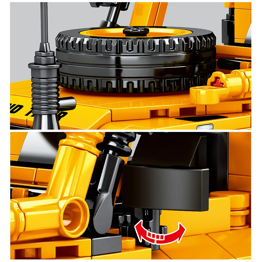 

Technic 1053PCS City Off-Road Vehicle SUV Building Blocks Pull Back Car Truck Bricks Figures Ideas DIY Toys Gifts for Children