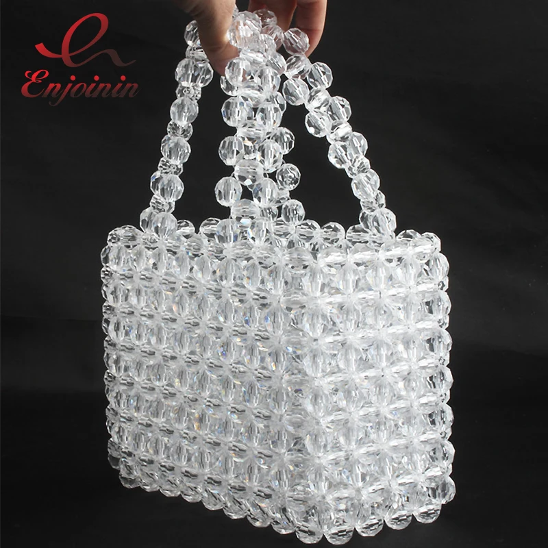 Высокого качества декорированные бисером акриловые элегантные модные женские