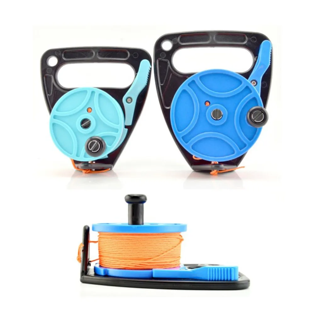 

Scuba Diving Wreck Reel Spool Finger Line Cave Reels With Handle Snorkeling Underwater Drift Dive Water Sports Multipurpose Gear