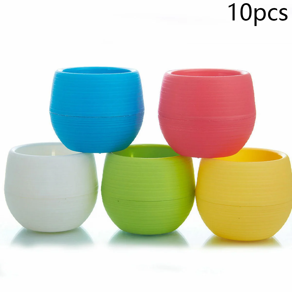 

Planter Flower Pots Tool Decoration Bonsai Round Plastic Succulent Plant