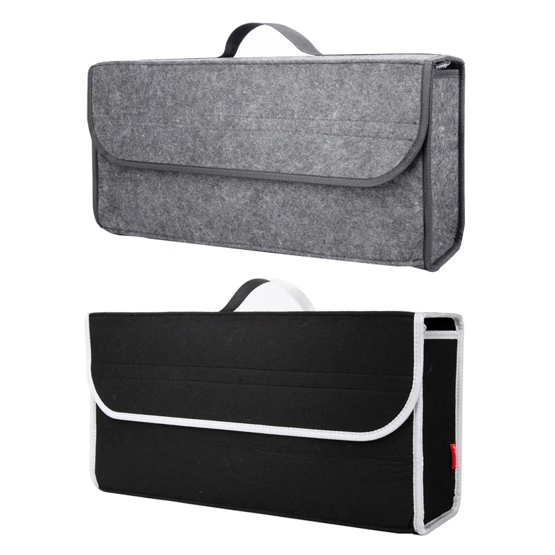 

Fireproof Car Woolen Soft Felt Storage Box Trunk Bag Vehicle Tool Box Multi-Use Car Organizer Bag Carpet Folding with Velcro