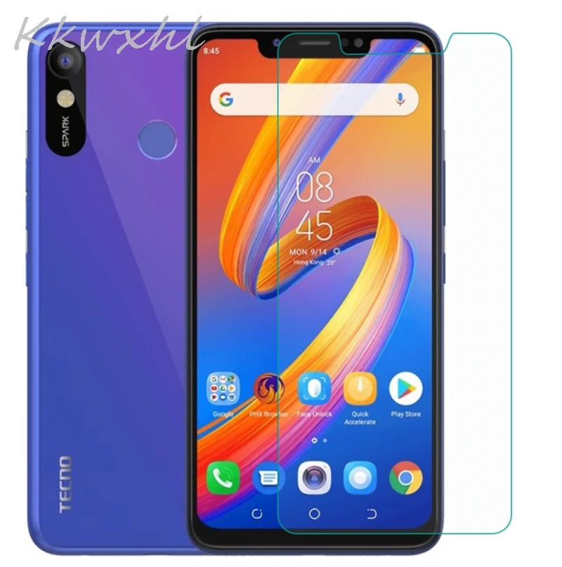Закаленное стекло 9H для смартфона Tecno Spark 3 Pro стеклянная защитная пленка на 3Pro KB8