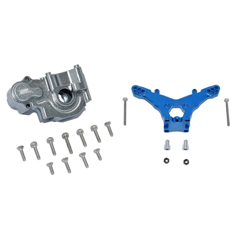 

Metal Rear Gearbox Case Gear Box Housing Cover With Metal Rear Shock Tower Board