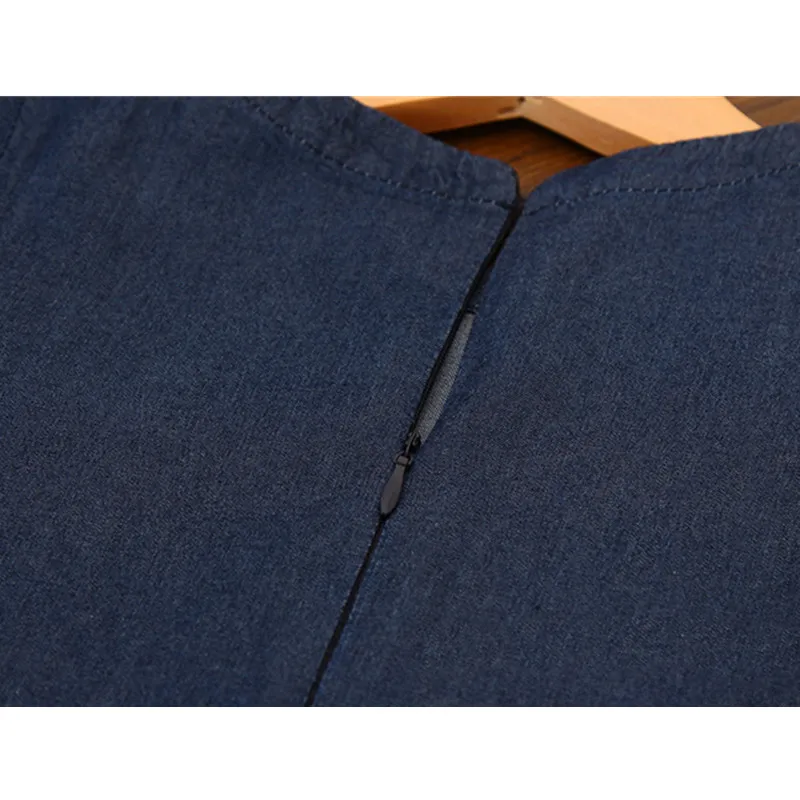 Детское джинсовое платье для девочек весенне-осеннее повседневное Тканое с