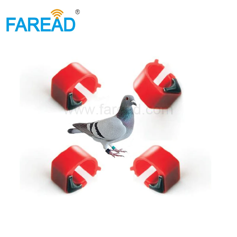 x100pcs 134.2KHz tag-S256 FDX-B ABS RFID racing pigeon Electronic foot Ring tag for animal bird tracking | Безопасность и защита
