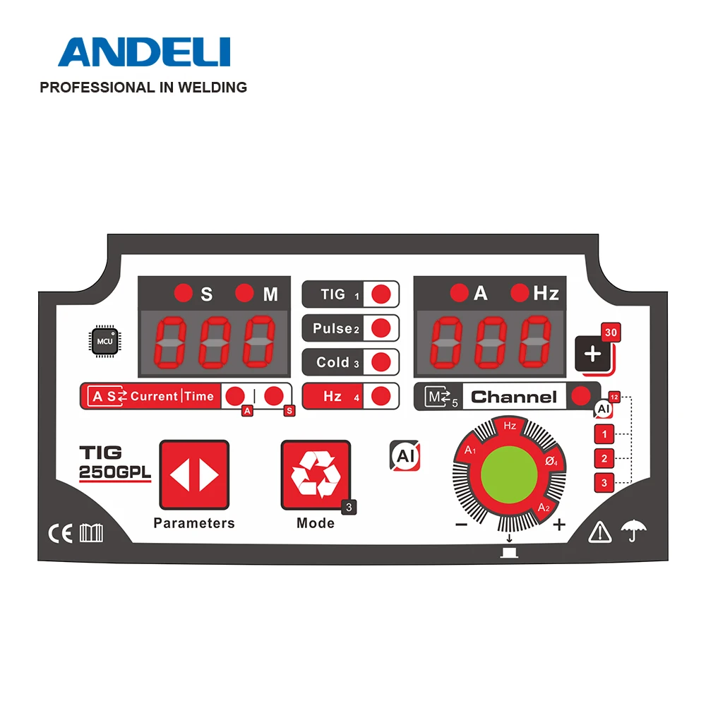 ANDELI аргонно-дуговой электросварщик холодный импульсный сварщик золотистый