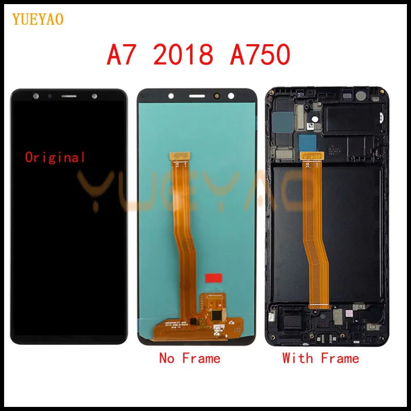 100% проверенный для Samsung Galaxy A7 2018 A750 A750F ЖК-дисплей SM-A750F A750FN A750G сенсорный экран