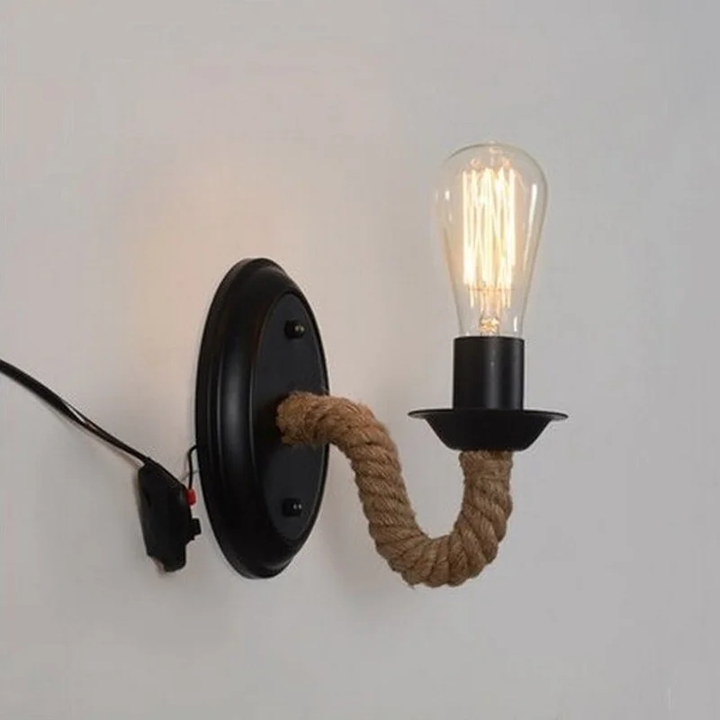 Американский настенный светильник прикроватная лампа ретро лестница проход