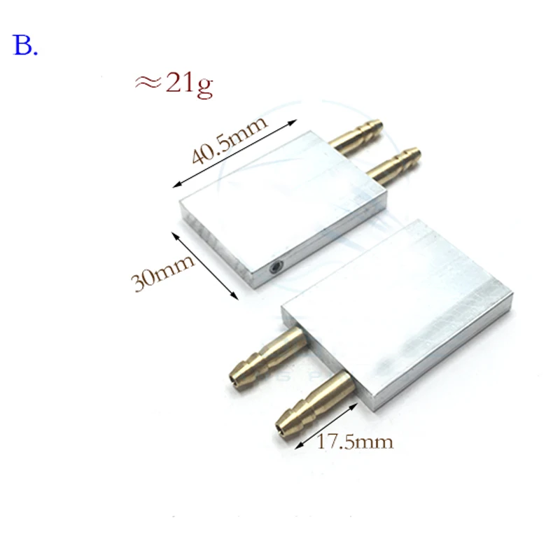 2 шт 304050 мм алюминиевый блок с во
