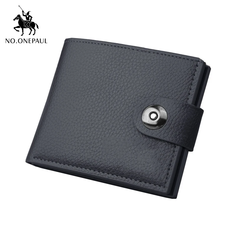 NO.ONEPAUL новый маленький кошелек модный мужской кожаный короткий держатель для