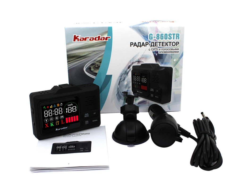 Автомобильный gps Радар-детектор s полицейский радар-детектор скорости gps Русский 360 градусов X K CT L антирадар автомобильный детектор 2,4 дюйма светодиодный