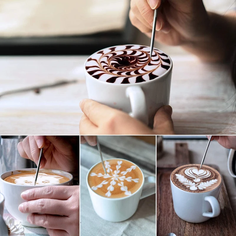 1 Set 350Ml Stainless Steel Latte Art Frothing Pitcher Barista Milk Jug Cup &amp Pcs Nordic Style Solid Wood Pot Pad | Дом и сад
