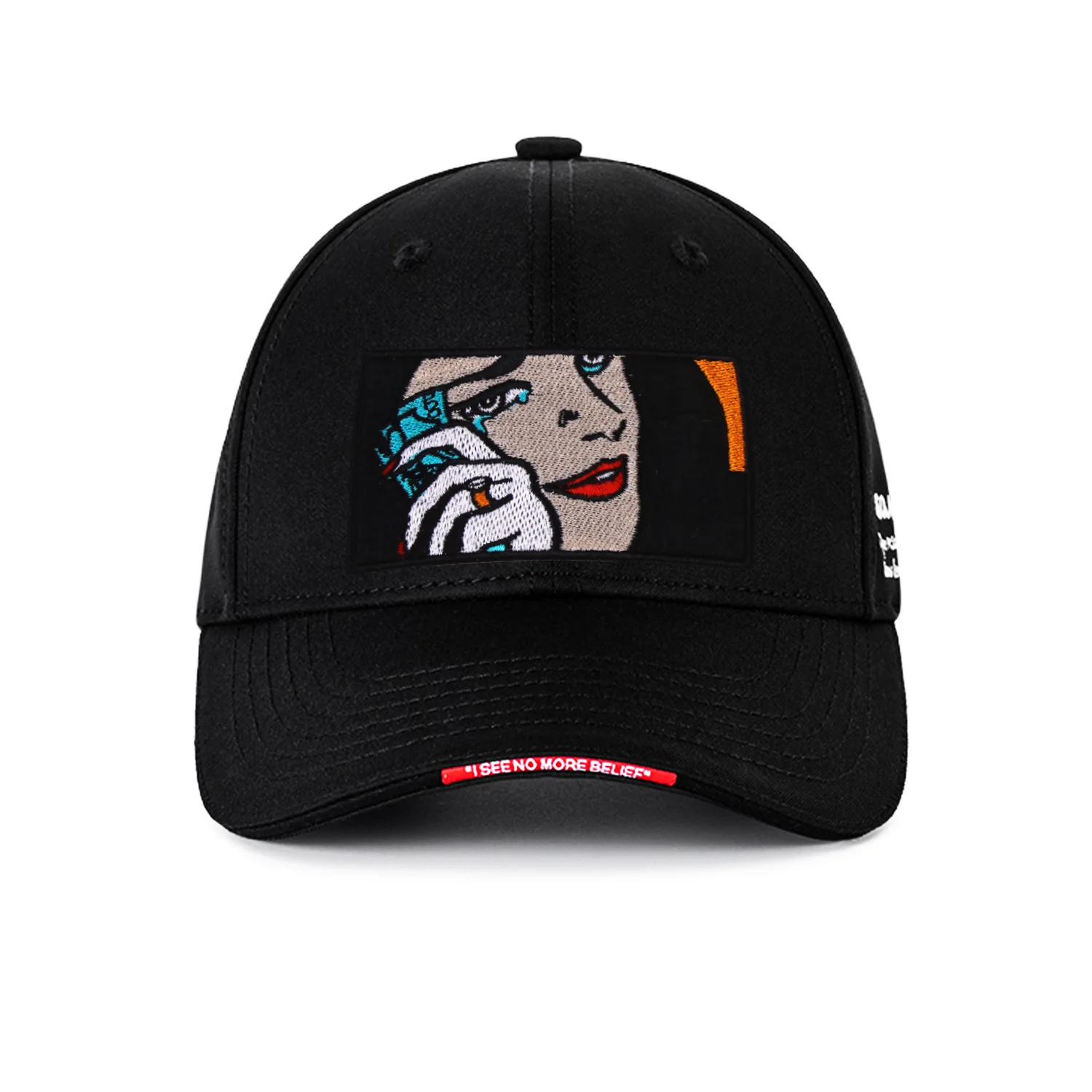 Мультфильм круг логотип вышивка значок письмо патч шляпа квадратная ткань бусы