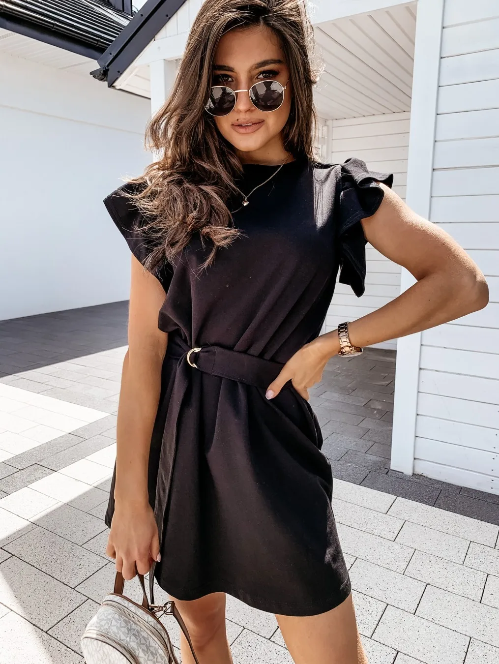 

New fashion Sexy Women Solid Color Sweaters Chain Decor V-Neck Long Sleeve Spring Autumn