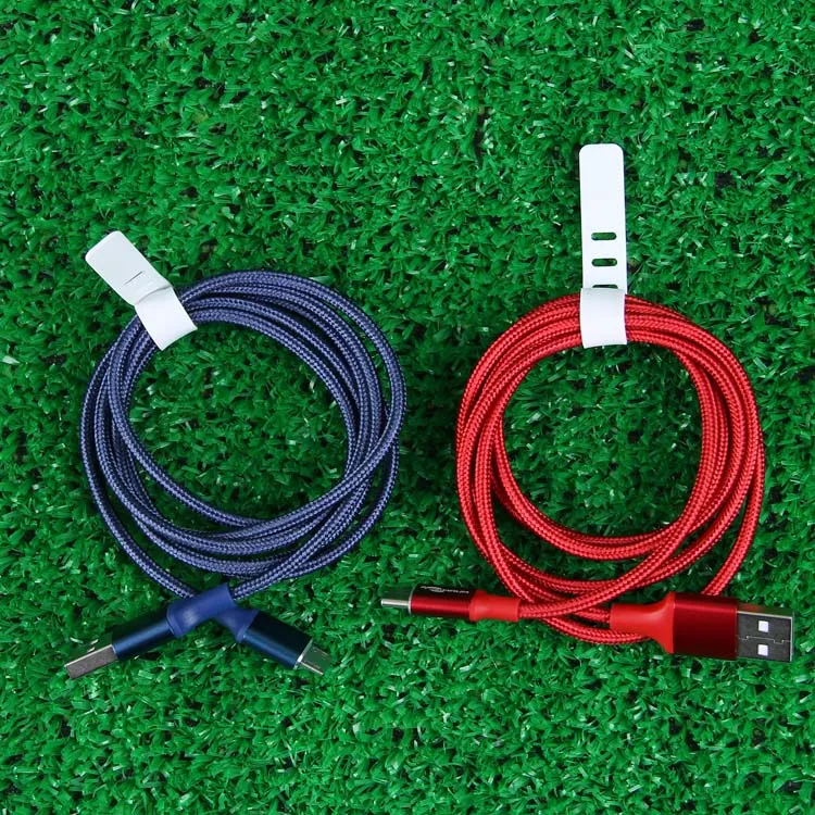 Синий Нейлоновый Кабель зарядного устройства микро usb резервного копирования