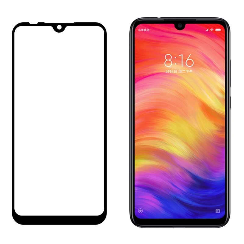 Полностью клеящееся закаленное стекло с полным покрытием для OPPO Realme 3 Pro защитная