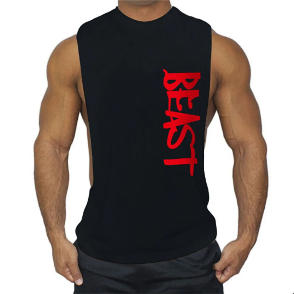 Майка мужская без рукавов Спортивная рубашка для бега и занятий мышцами майка