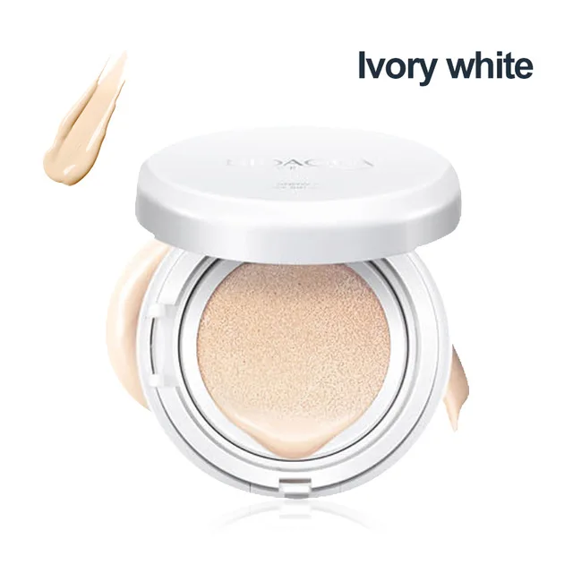 Ivory Bioaqua Air Cushion BB& CC крем Основа влажная пудра отбеливающий консилер увлажняющая Очищающая солнцезащитный крем Голый макияж 15 г - Цвет: Ivory
