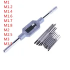 M1  M3.5 часы мини-Метчик сверло Метрическая резьба набор винтов нарезающий провод инструмент для нарезания резьбы