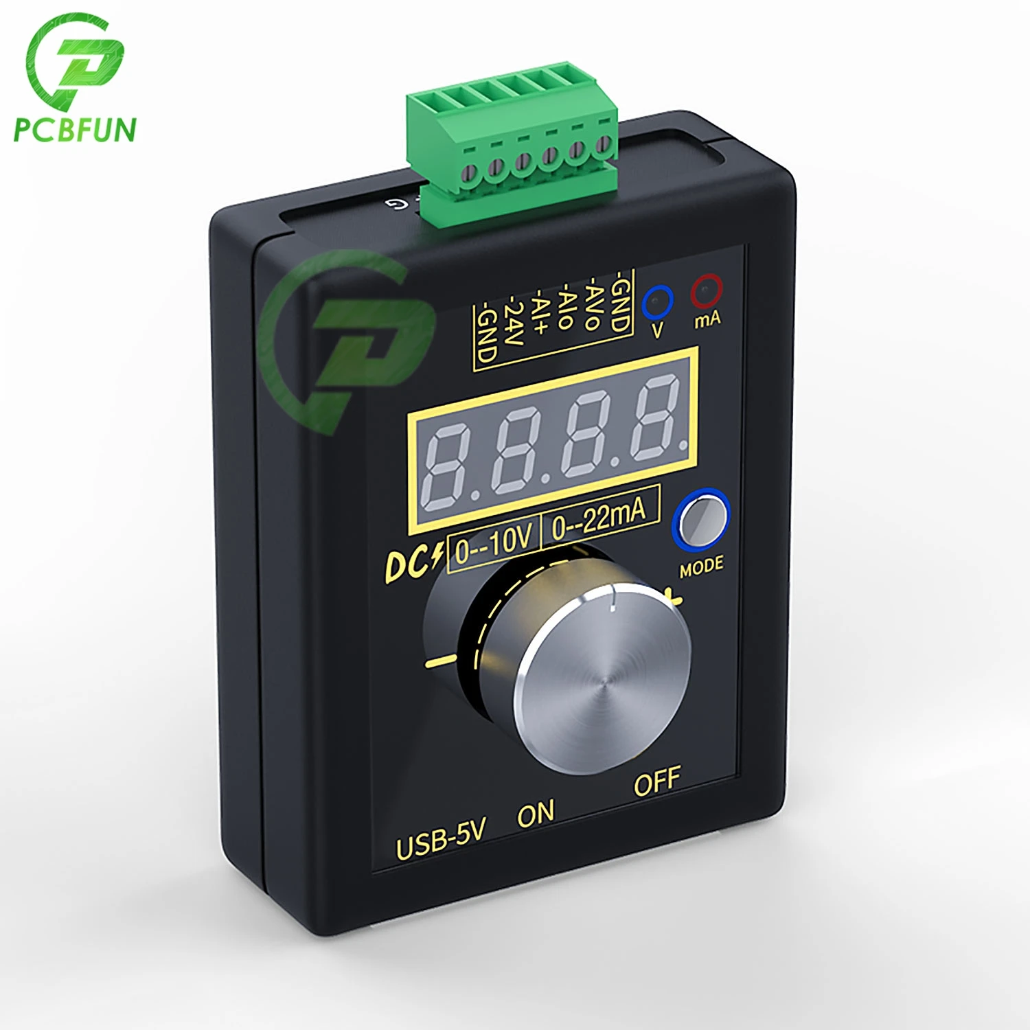 Цифровой Напряжение текущий генератор сигналов 0-10В отладки источник Калибратор