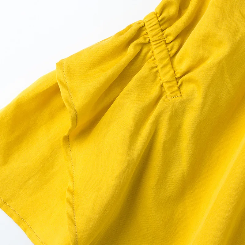 

Girls Retro Ruffles Dress 2021 Summer New Girls Princess Dress Kids Dresses for Girls Baby Girl Clothing Kids Cartoon Clothes