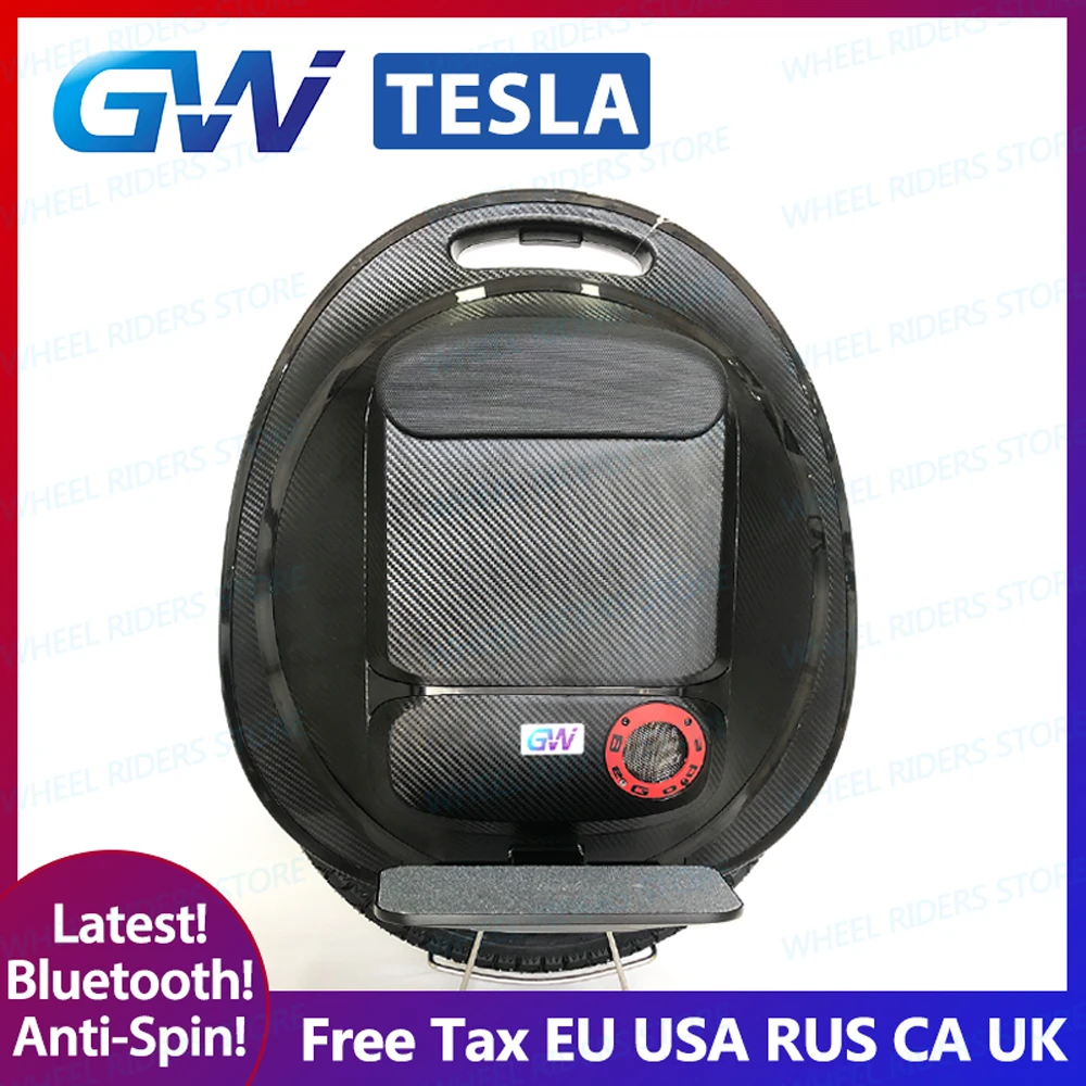 Gotway Tesla новейший обновленный с кнопкой против вращения и звуком Bluetooth 1020Wh 2000 Вт Одноколесный Электрический велосипед