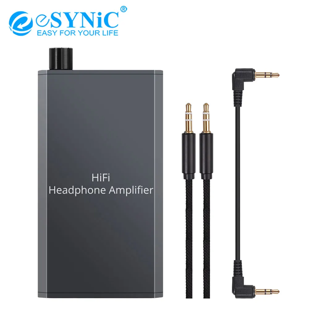 ESYNiC 16 300Ω мини Hi Fi усилитель для наушников аудио MP3 смартфонов компьютеров 3 5 мм AUX
