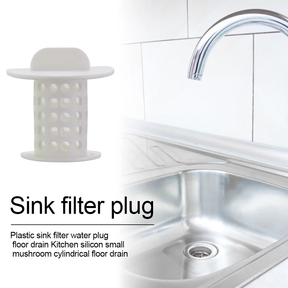 

Bathroom Drain Anti Clogging Hair Catcher Plug Sink Strainer Filter Water Floor Drain Kitchen Mushroom Cylindrical Hair Stopper