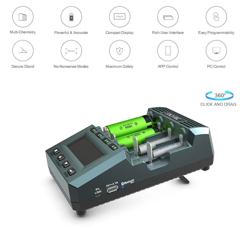 SKYRC MC3000 анализатор баланса зарядное устройство Dis зарядное устройство для LiFePO4 AAAA 26650 AAA Ni-Zn AA цилиндрическое зарядное устройство PC APP управление