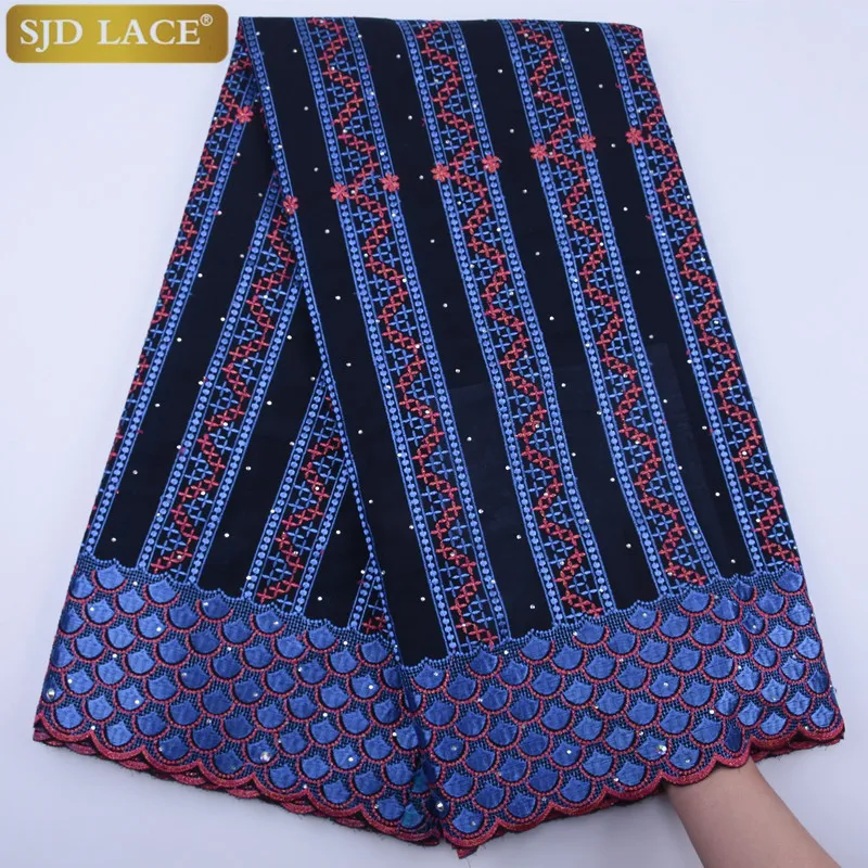 SJD кружева новейшие африканские сухие ткани высшего качества швейцарская вуаль с