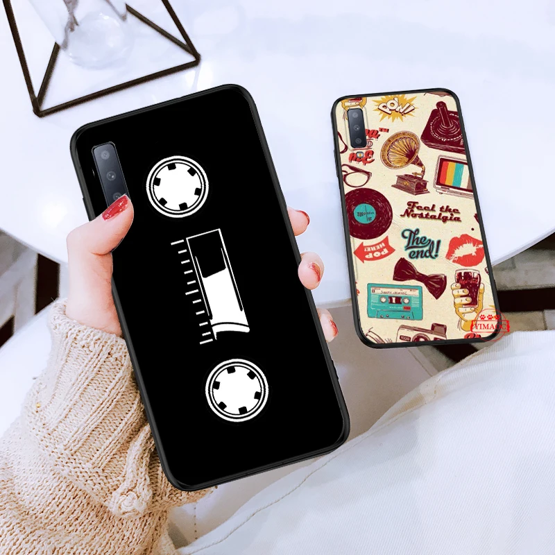 RETRO CLASSIC CASSETTE Unique Silicone Case for Samsung A3 A5 A10S A30S A50S A6 Plus 2018 A7 A8 A9 A10 A30 A40 A50 A60 A70 J6 |