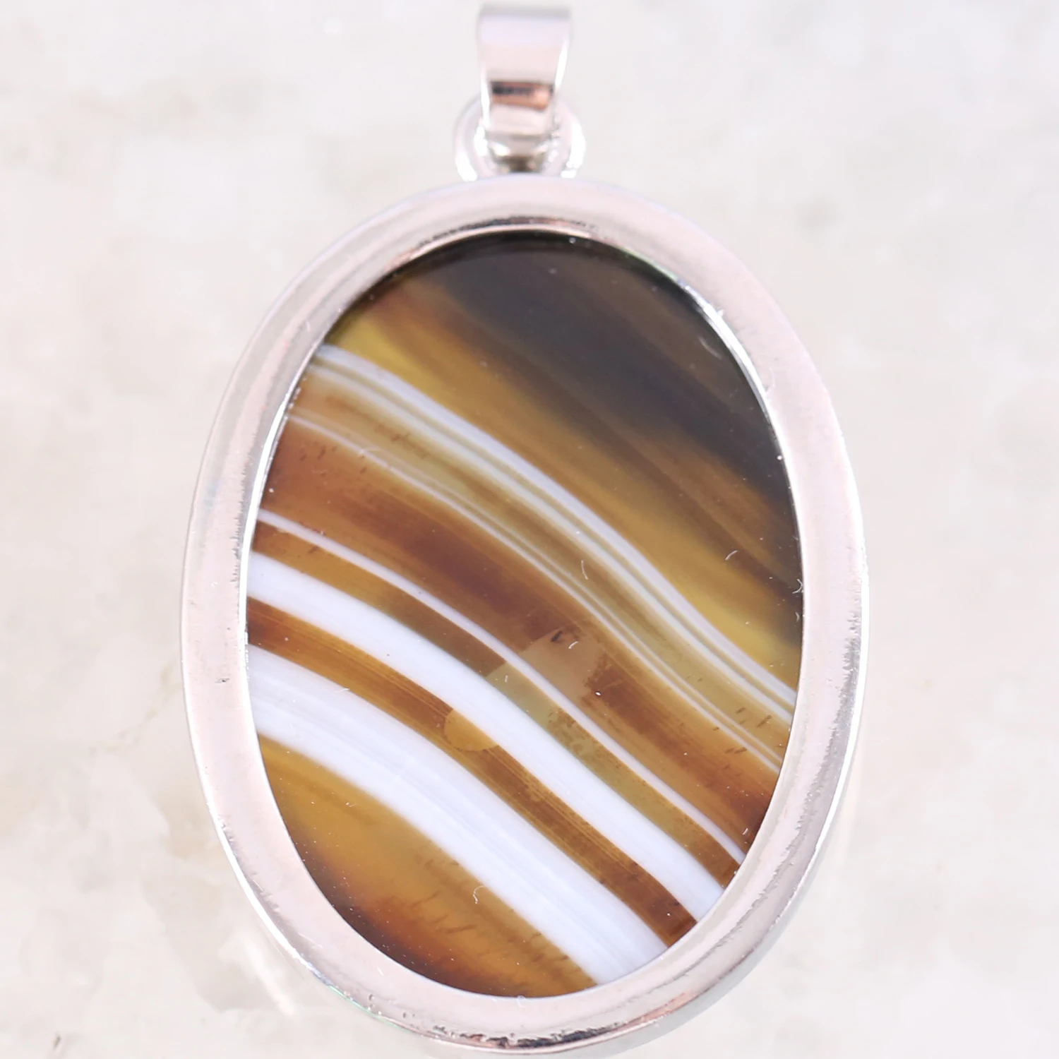 1 шт. натуральный овальный камень кабины бусина кабошон коричневый Veins Onyx