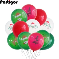 50pcs christmas party balloons 12 inch white red green latex christmas balloons for christmas decoration party supplies