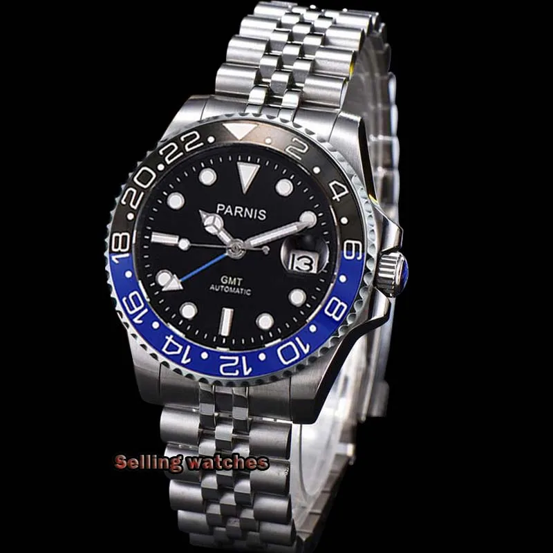 Часы мужские механические с сапфировым стеклом 40 мм | Наручные часы