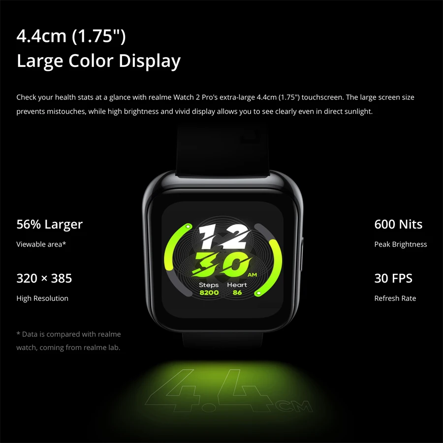Глобальная версия realme Watch 2 pro Smart 1 75 ''GPS 90 спортивных режимов 14 дней Срок