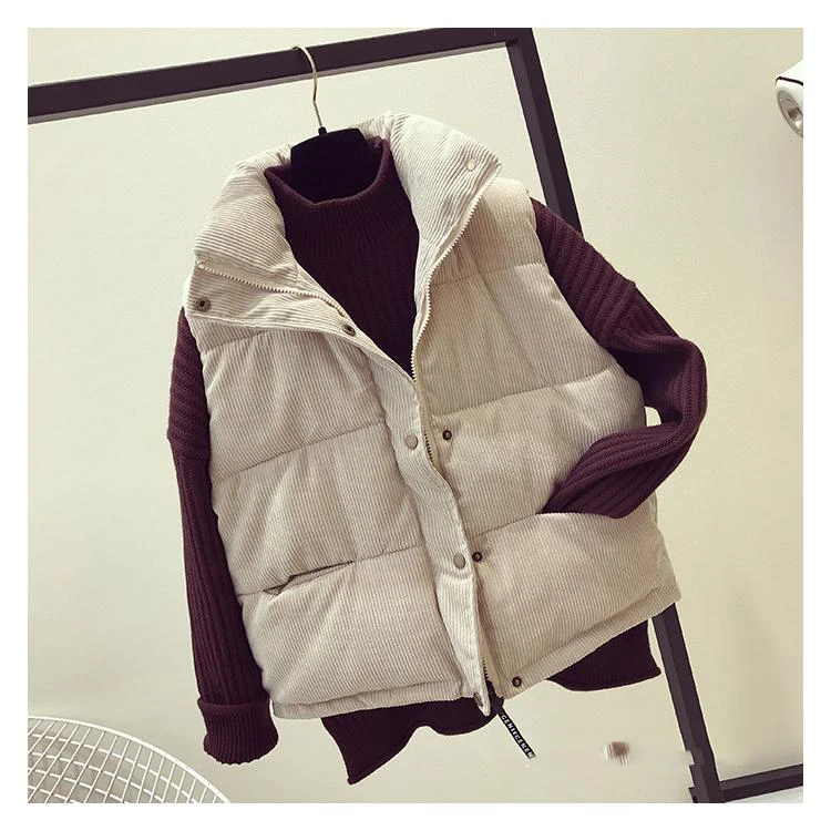 Пуховый жилет женская верхняя одежда 2019 корейская Свободная куртка с отложным