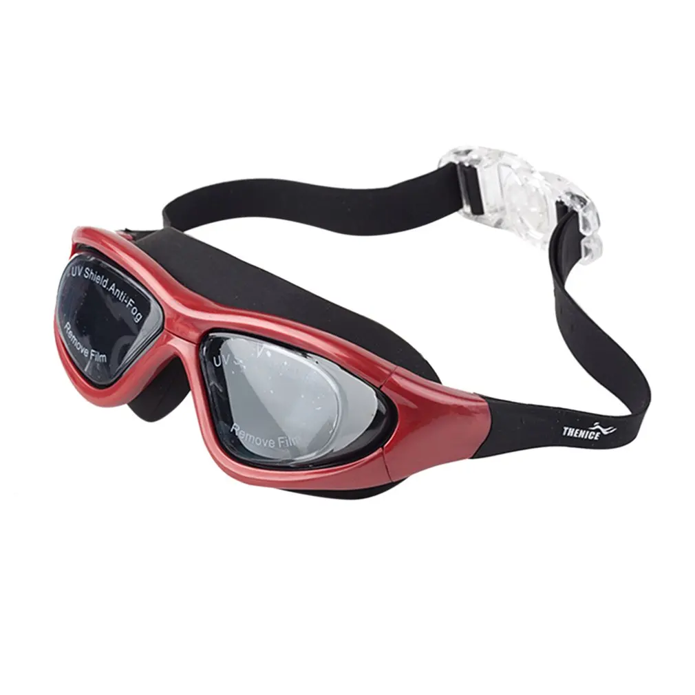 

Большая оправа для взрослых мужчин женщин мужчин противотуманные водонепроницаемые УФ-защитные удобные очки для плавания в помещении и на ...