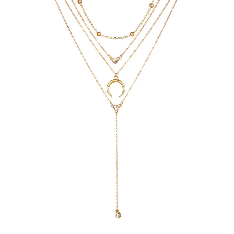 ZL0001179 VKME модное жемчужное ожерелье с двойным слоем Love аксессуары Женское Ожерелье Bijoux подарки - Окраска металла: ZL0001179