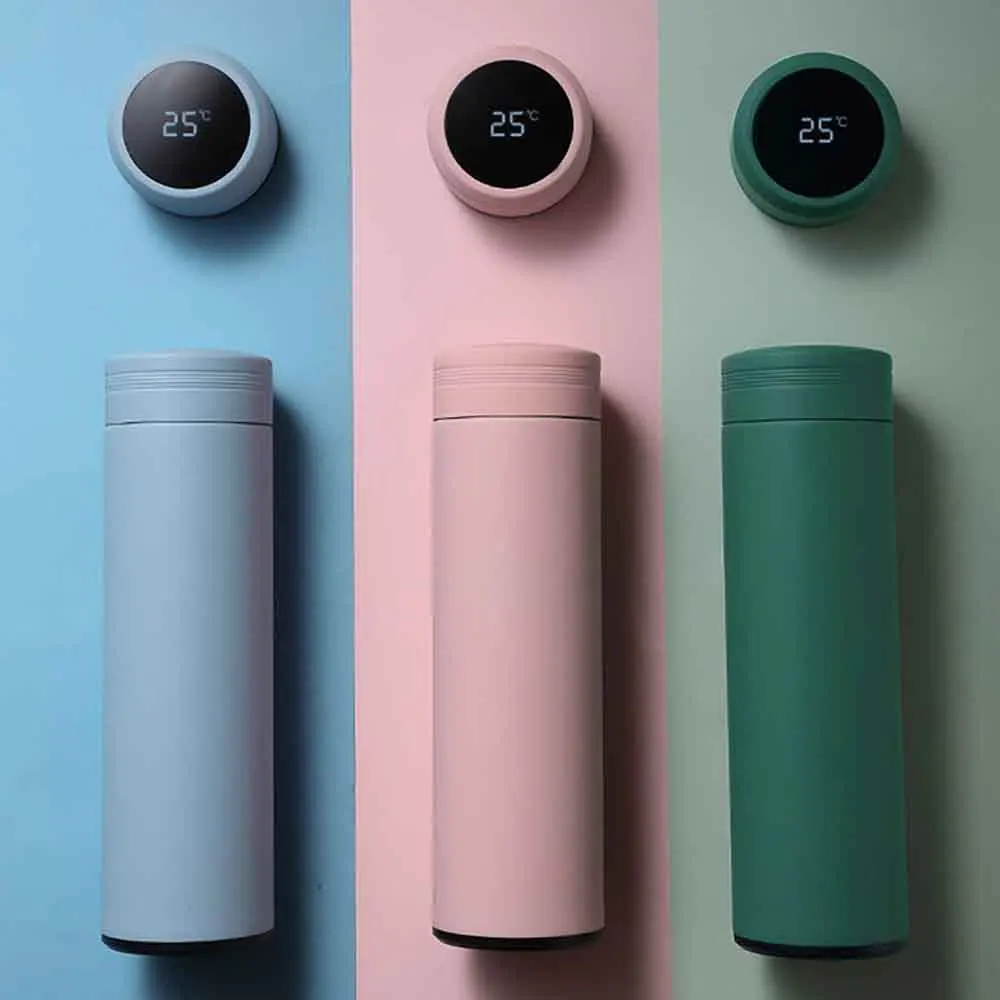 

Vacuum Flask Thermos Bottle Stainless Steel Intelligent Touch Temperature Display Water Cup Creative Thermoses Coffee Mug Gifts