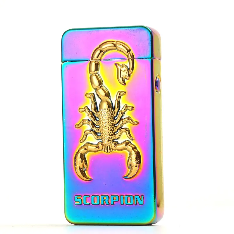 Электронная USB зарядка двойная плазменная дуговая Зажигалка перезаряжаемая